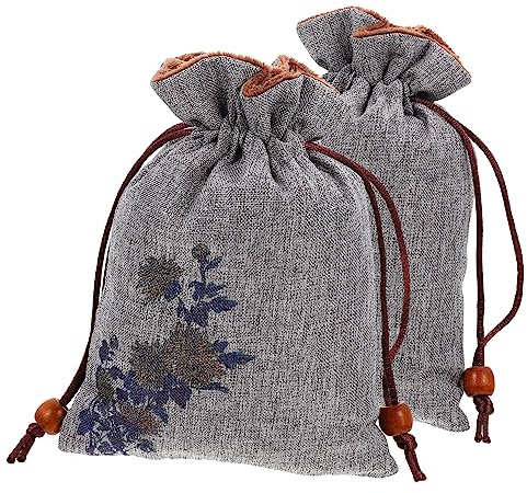 PACKOVE 2 Stück Doppellagige Baumwoll Beutel mit Kordelzug Verschleißfest und Dichtend als Geschenkbeutel oder Aufbewahrungstasche für Kinderpartys