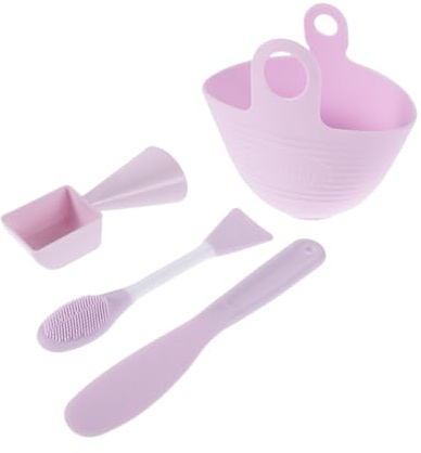 Hohopeti 1 Juego Silicona para Faciales con Varillas Mezcladoras y Accesorios de Cuidado de Kit Diy para Mujeres y Portátil Limpiar