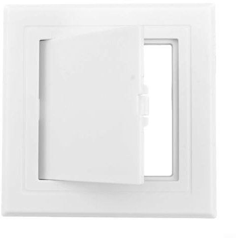 ABS Zugangsplatte weiß Revisionstür Öffnungsklappe Abdeckplatte für Decken-Wand-Wartung mehrere Größen für Sanitär-, elektrische HVAC-Systeme (100 x 100 mm)