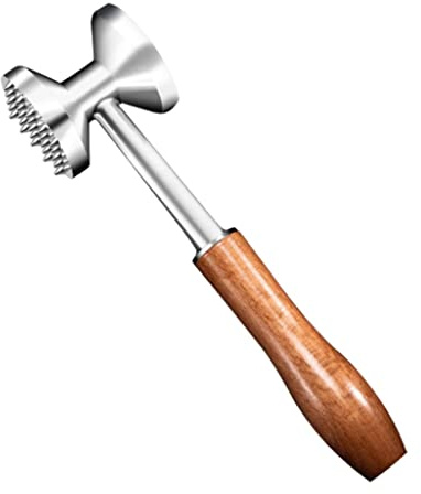 Marteau pour attendrisseur de viande, Attendrisseur de viande domestique Attendrisseur double face avec manche confortable en bois de rose Marteau à viande de cuisine for le traitement de la viande(Ty
