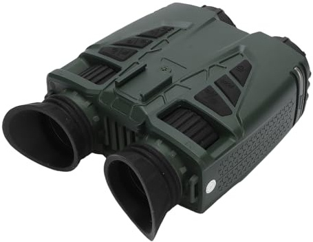 Annadue Binocolo Digitale con Doppio Schermo da 1,3 Pollici, Video 4K Zoom Digitale Ottico 8x 16x, Visione Notturna Fino a 800 M, connettività WiFi, Fotocamera Montata Sulla Testa per (GREEN)