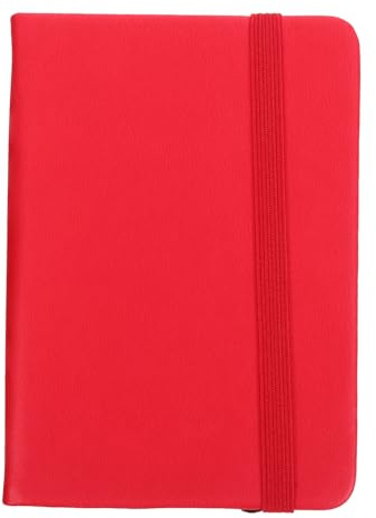 Homoyoyo Kleiner Notizbuch Rot A7 aus Papier und Pu, Leicht, Tragbar | Taschennotizbücher, Linierter Notizblock für Kreative Writing, Einschulung Deko