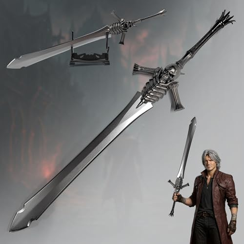Devil May Cry Dante Schwert Rebellion Brieföffner XL 30cm | DMC Metall Replik aus Zinkdruckguss | Spardas Erbe Gaming Deko | Anime Sammlerstück & Geschenk
