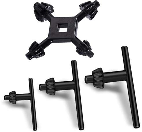 Set di 4 chiavi per mandrino da trapano EVBOTGEE, chiave in metallo, chiave universale per mandrino, chiave 4 in 1