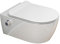 SSWW | Modernes Dusch-WC, spülrandlose Taharet Toilette mit Absenkautomatik, Toilette mit Bidet-Funktion | 52,5 cm lang