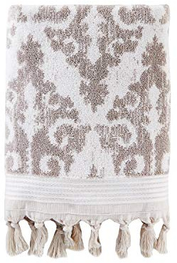 SKL Home Asciugamano da bagno in 100% cotone turco, colore tortora