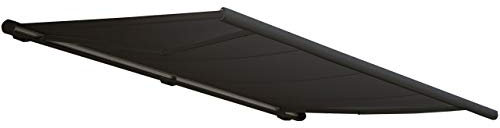 Mendler Elektrische Kassettenmarkise T123, Markise Vollkassette 4,5x3m - Polyester anthrazit, Rahmen anthrazit