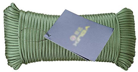 ZHWNGXOlian Cuerda De Paraguas Multifuncional para Exteriores De 9 Núcleos Hecha De Cuerda De Nylon De 31 M con Un Grosor De 4 Mm Y Una Carga Máxima De 292 Kg(Color:Ejercito Verde)