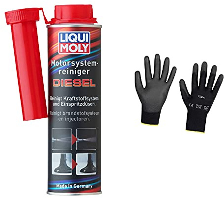 Iloda Original Liqui Moly 300ml Motorsystemreiniger Cleaner Diesel 5128 Schutzhandschuhe