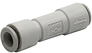 Rückschlagventil Pneumatik Druckluft Mit Federrückstellung Steckanschluß Rückflußverhinderer Wie AKH IQS (6-6 mm)