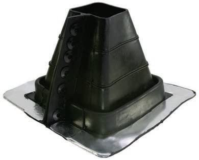 MASTER FLASH Square Dachdurchdringung zum Schutz Gegen das Eindringen von Wasser Rohrmanschette Dachdurchführung Rohrdurchführung Dichtungsflansch für Blechdachdeckungen Epdm No. 1 63-101mm