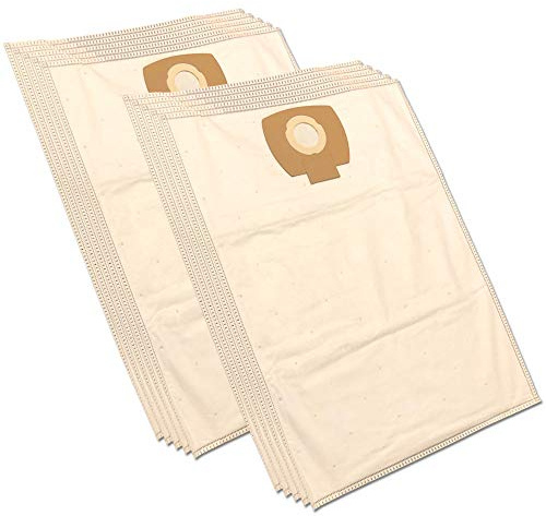 MohMus 10 Microfiber Vacuum Cleaner Dust Bags For Nilfisk Alto Aero 20, 20-11, 20-21, 25-11, 25-21, 26, 31, 302002404, WAP, PROTOOL VCP 300, Aereo