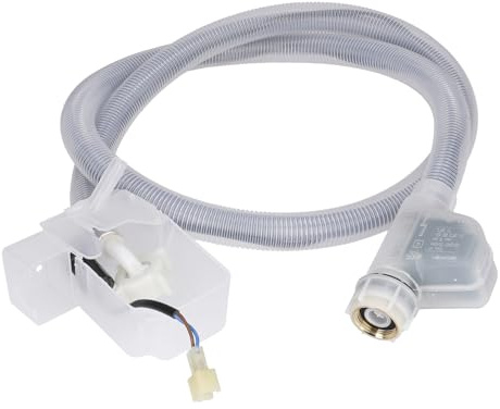 easyPART passend für BOSCH 11060645 Zulaufschlauch Aquastop 1,5m SIEMENS | für Waschmaschine, Frontlader, Sicherheitsschlauch, Wasserstopschlauch, Grau transparent, Elektrischer Anschluss