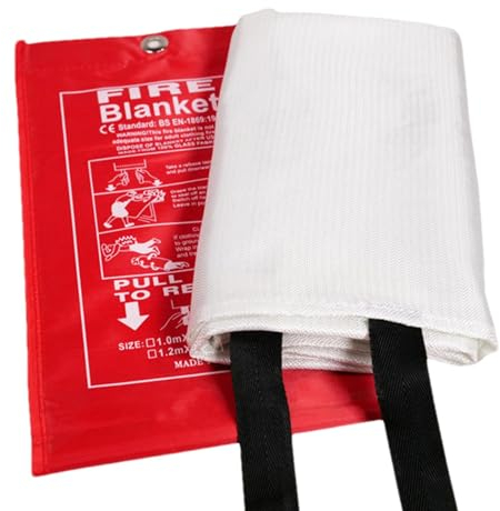 Kixolazr Feuerlöschdecke für Zuhause, Feuerlöschdecke - Brandschutzdecke aus Glasfaser | Hochtemperaturbeständiges Brandschutzwerkzeug für Auto, Kamin, Schule, Lager, Arbeitsbereich