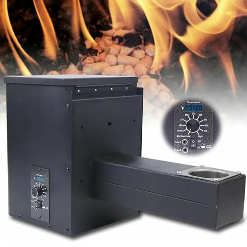 Fornello a Pellet per Barbecue Da 250W - Regolatore Digitale Della Temperatura Da 400 ℃, Accessori per Griglie a Pellet per Barbecue Fai Da Te