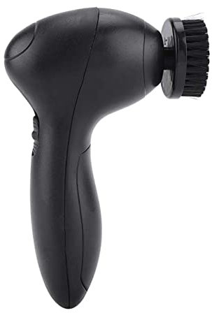 flexman Electric Shoe Shine Kit, Handhold Cordless Electric Shoe Polisher with 4Pcs Brushes, Portable Multifunctional Electric Shoe Cleaner Brush for Handbags Car Seats Belts