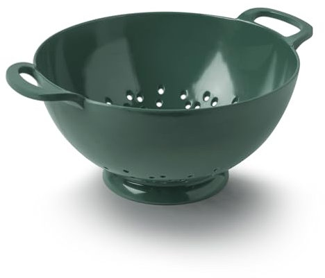 Zeal Melamine Colander Kitchen Strainer Sieve with Handles, 20cm, Forest Green