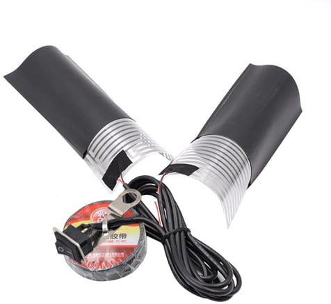 brooksnaji Puños calefactables para Motocicleta, Puños calefactables para ATV | 1 par de empuñaduras calefactoras de 12 V | Puños de Mano con calefacción para Ciclismo al Aire Libre, puños Calientes