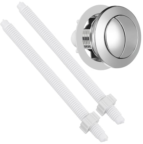 LOORGVEL Varilla De Botón Cisterna De Doble Descarga para Tanque De Agua del Inodoro Compatible con La Mayoría De Inodoros Fácil Instalación Repuesto Práctico