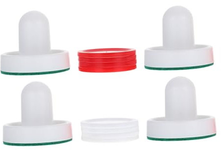 Toyvian 2sätze Airhockey-Schieber und Pucks Ersatz für Airhockey-Teile Hockeyzubehör für Spielzimmer