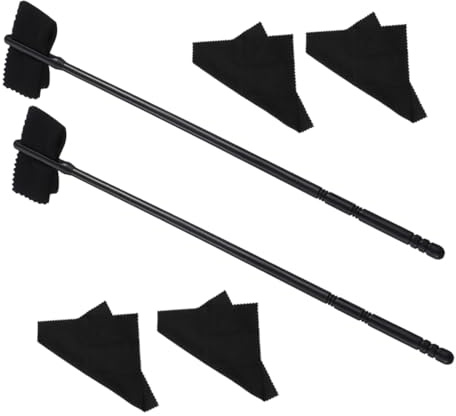 FUNOMOCYA Flöten Reinigungsset mit Stab und Weichen Reinigungstüchern Effektives Flötenpflege Zubehör für Gründliche Reinigung und Feuchtigkeitsentfernung für Anfänger und Profis