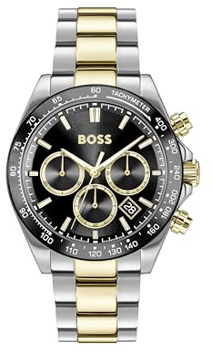 BOSS Chronograph Quartz Watch för män HERO 2.0 Collection med tvåfärgat rostfritt stålarmband - 1514269