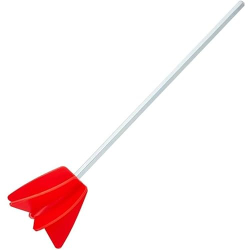 Lawnoval Paint Stirrer for Electric Drill, Epoxy Resin for Mixer with 0.26 Hex Shaft & 1/4 Chuck, for Metal + Plastic for Mixing Rod, 2.23 x 2 Paddle, 10.14 Long