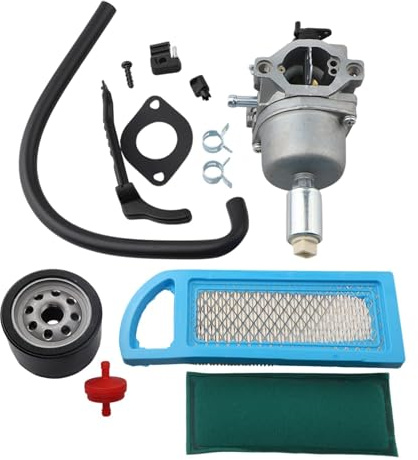 MoSundi Kit de carburador de repuesto para tractor de césped John Deere LA125 LA115 LA105 D110, compatible con la serie 280H06 280H07 280J07, incluye filtro de aire y filtros de combustible