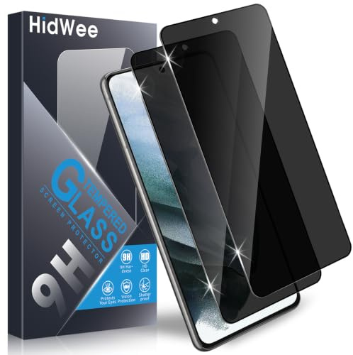 HidWee Pellicola Protettiva Privacy per Samsung Galaxy S21 5G, 2 Pezzi Anti-Spy Vetro Temperato Film 9H Durezza, Senza Bolle, Protezione Privacy Schermo, Anti-Graffio Screen Protector