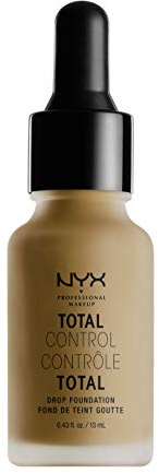 NYX Professional Makeup Total Control Drop Foundation, Präzise Dosierung, Aufbaubare Deckkraft, Langanhaltend, Vegane Formel, Mattes Finish, Farbton: Cappuccino