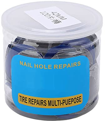 VGEBY Dwawoo Auto Reifenreparatur Set, 150 Stück Runde Tubeless Reparaturflicken, 43mm Pilzförmige Stecker für Autoreifen Reparatur Zubehör