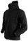 MakingDa wasserdichte Herren-Jacke, lässiger Kapuzenmantel, gefüttert mit Softshell-Fleece, Laufjacke, Jacke im Camouflage-Look, für Arbeit, Angeln, Jagd, Klettern, Schwarz , L