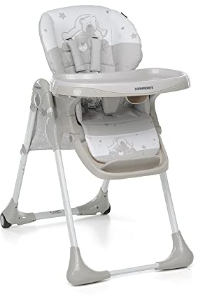 Foppapedretti Seggiolone Meeting, bambini da 6 mesi a 3 anni (fino a 15 Kg), Seduta/Poggiapiedi/Schienale Regolabili, Cesto Porta Oggetti, Stabile e Confortevole, con Imbottitura Lavabile, Dolcestella