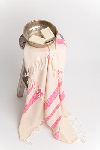 Questo Casa 100% Cotone Peshtemal, Asciugamano Turco, Asciugamano per Hammam, Fouta Ideale per Sauna, Spa, Bagno, Yoga e Spiaggia, 90x180 Cm