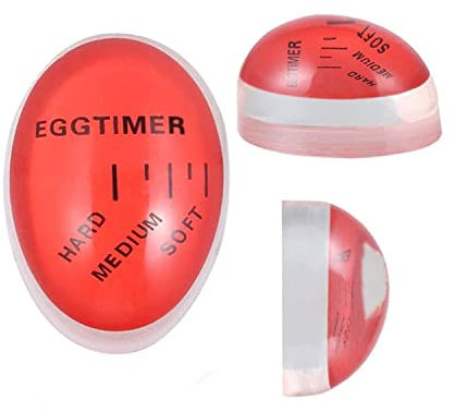 Colour Changing Egg Timer - for Soft, Medium and Hard Boiled Eggs, Reusable Kitchen Tool, Boiled Egg Timer, Easy to Read and Use Cooking Timer