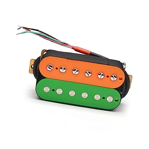 Tonabnehmer für Gitarre Hochleistungs-Tonabnehmer Für E-Gitarre, Humbucker, Dual-Coil-Split-Tonabnehmer, 4-Leiter-Kabelausgang (Color : Neck)