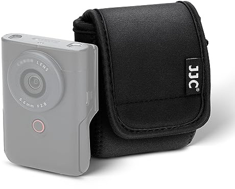 JJC Custodia compatta per fotocamera DJI Osmo 360 per fotocamera Canon PowerShot V10 | V10 - Custodia da viaggio per fotocamera, in morbido neoprene, con tracolla regolabile e moschettone
