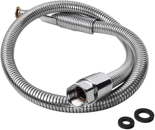 Pre Rinse Hose Replacement, 96cm 38” Stainless Steel Flexible Hose for Commercial Kitchen Sink Sprayer Tap Faucet