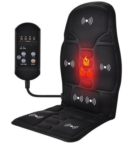 BesBet Car Seat Massager And Heater, Winter, Neck Massager Deep Tissue Deep Tissue Kneading for Vehicles,Office