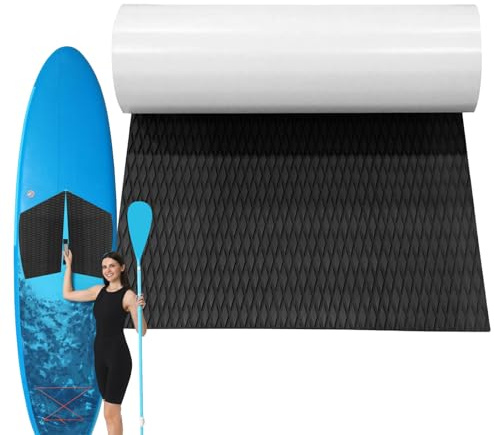 Surfbrett-Matte Grip Surfboard Traktion Deck Pad Surf Pads Yatch Deck Pad, Rutschfester selbstklebender Bodenbelag, EVA-Schaum zuschneidbares Blatt, 120 x 30 cm