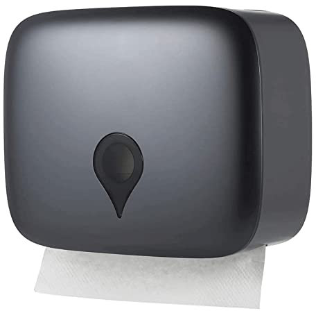 GddOGUK papierhandtuchspender Wandmontierter Papierhandtuchspender, C-förmiger, Faltbarer Handtuchspender mit Schlüssel, Badezimmer-Papierhandtuchhalter, Handtuchspender Einfach zu bedienen