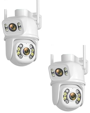 IP-kamera PTZ WIFI dubbel lins 2-delad SPEED ZOOM trådlös utomhuskamera med ICSEE-app för inomhus- och utomhusmiljö - CW889