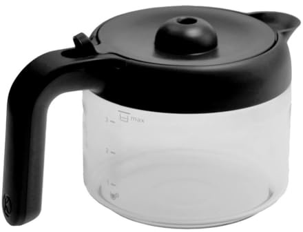 VIOKS Glas Kaffeekanne Kaffeemaschine Ersatz für Kenwood KW711539 | Glaskaffeekessel, für CM02 CMB6 DCM02 Serie