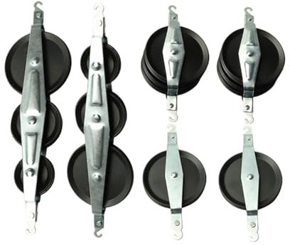 Amagogo 6Pcs Physik Flaschenzug Flaschenzüge Block Studenten mit Haken Physikalische Labor Lehre Requisiten Demonstrator Flaschenzüge
