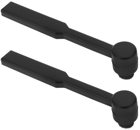 ECSiNG 2 Cepillos de Limpieza de 59 X 13 Mm para Tocadiscos Cepillo Limpiador de Agujas para Tocadiscos Color Negro