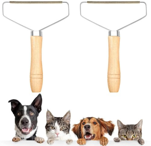 2 Pièces Anti Bouloche Manuel, Rasoir Anti Bouloche Vetement, Brosse Manuel Anti Poil,Portable Grattoir Lint Remover,Brosse Anti Poils Chien Chat Animaux,pour VêTements,CanapéS,Tapis