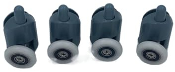 Roulette Douche Poulies de cabine for salles de douche, rouleaux de salle de douche, coureurs, roues, diamètre 20mm/22mm/23mm/25mm/27mm, 4 à 8 pièces/ensemble Roulette Porte Coulissante Douche(4pcs lo
