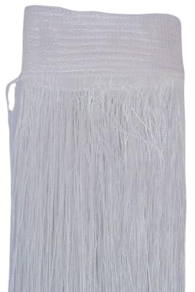 Odot Cortina Puerta Exterior Hilos, Cortina de Flecos para Ventana Cortinas de Puerta Antimoscas 2 Piezas con Bolsillo para Varilla, Separador de Habitaciones (Blanco,100x200cm)