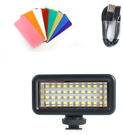 Dyklampa förseglad dykning fyllning 40 meter LED för kamera actionkameror snabbladdning för kamera kompatibel