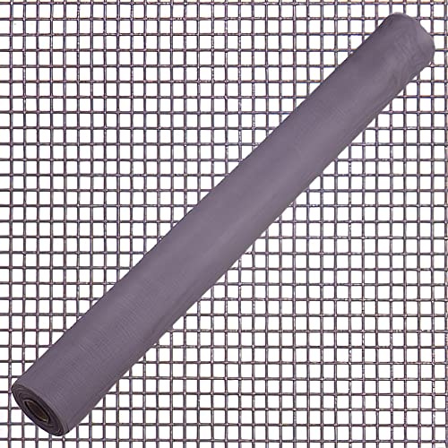 PRENDELUZ Tela mosquitera - Fibra de Vidrio Gris, 18x16 Hilos, Rollo de 50 Metros, Ideal para Ventanas y Puertas, Resistente y Duradera.